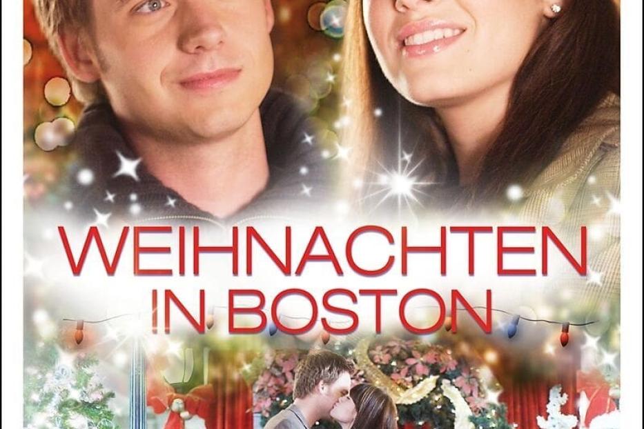 Das Filmplakat für „Weihnachten in Boston“ mit Patrick Adams und Marla Sokoloff.
