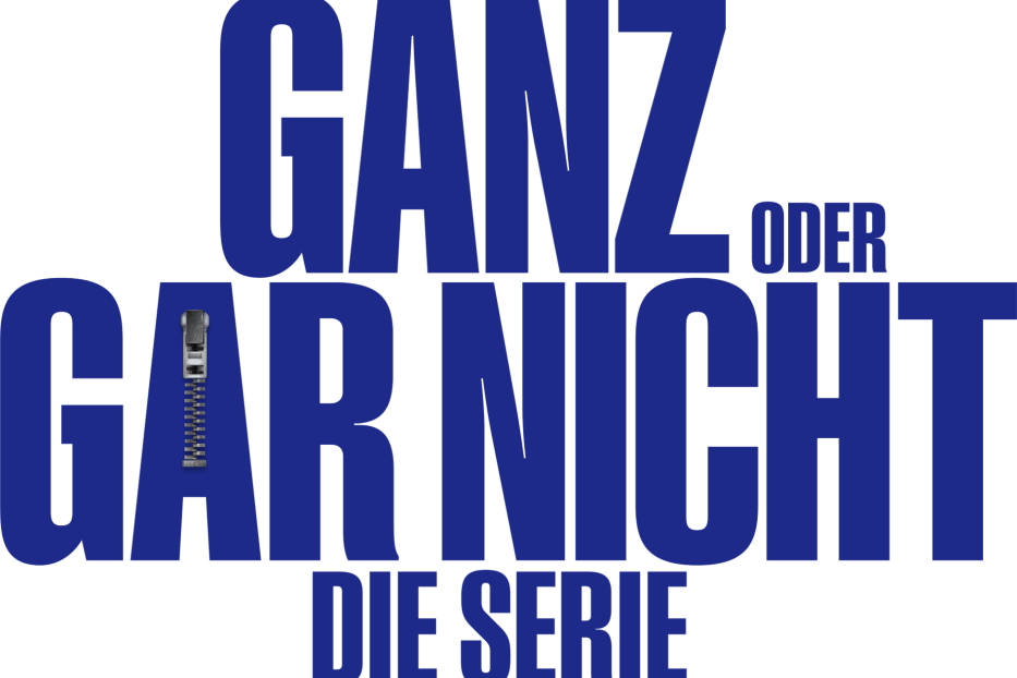 Ein Reißverschluss vor einem marineblauen Hintergrund.