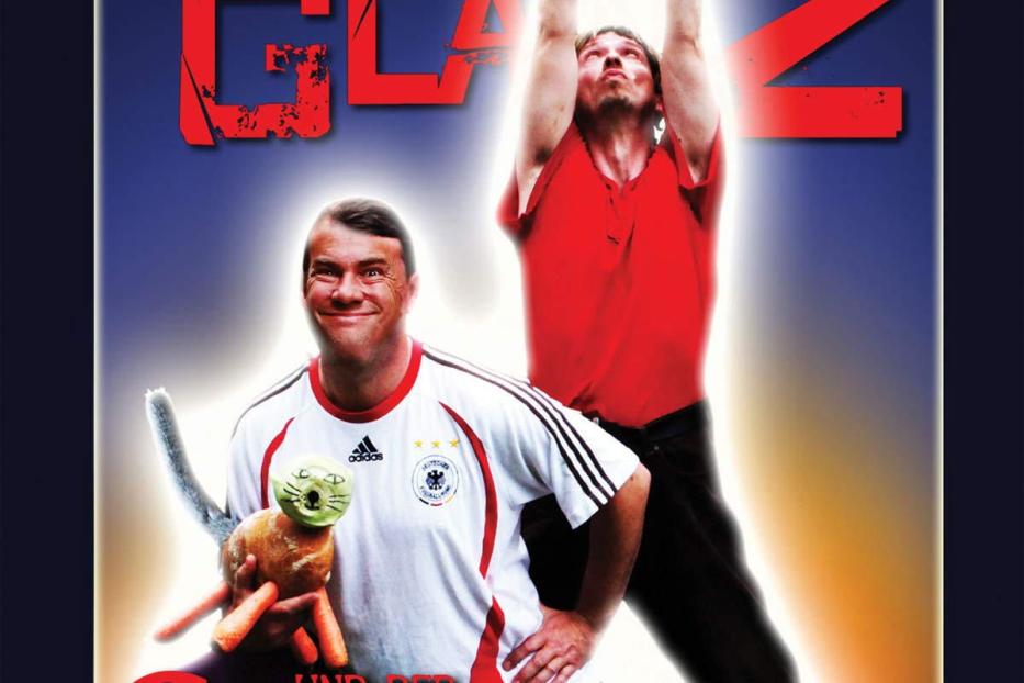 Das Filmplakat zu „Elsterglanz und der Schlüssel für die Weibersauna“ zeigt zwei Männer und einen Schlüssel.