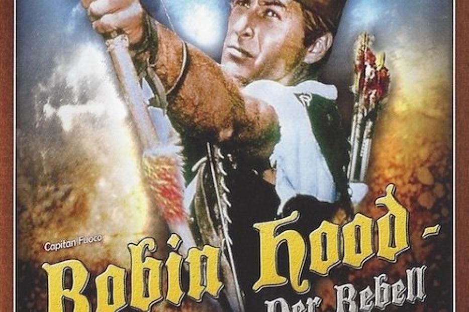 Das Filmplakat für „Robin Hood – Der Rebell“ mit Lex Barker als Robin Hood.