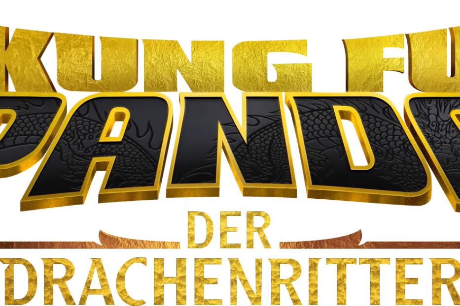 Das Logo von „Kung Fu Panda: Der Drachenritter“ von DreamWorks.