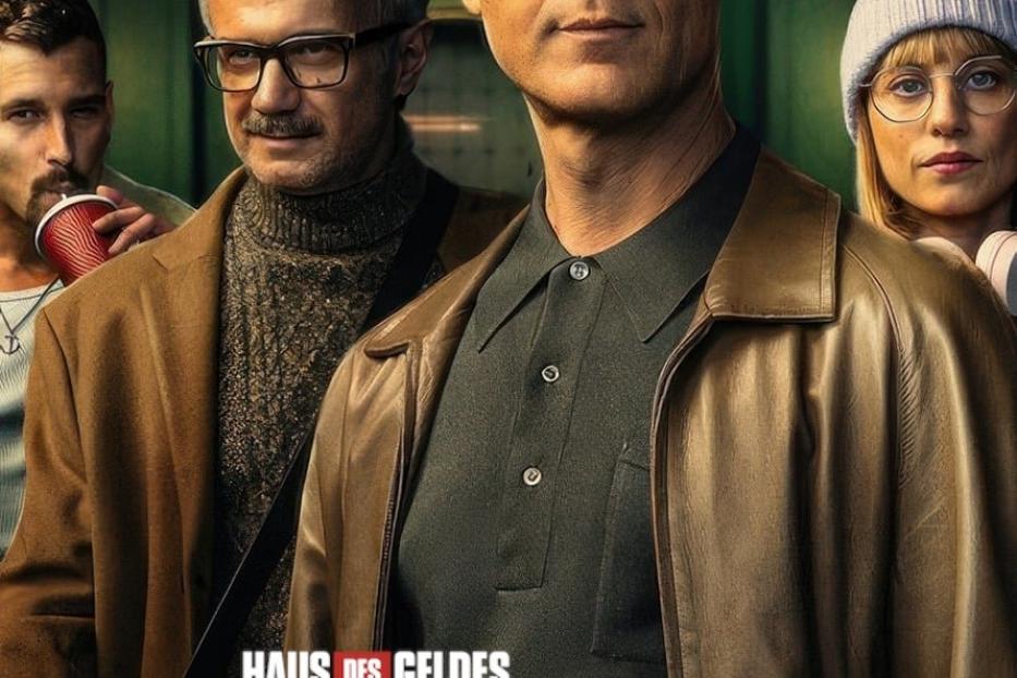 Das Poster für „Haus des Geldes: Berlin“ zeigt Berlin und seine Crew.