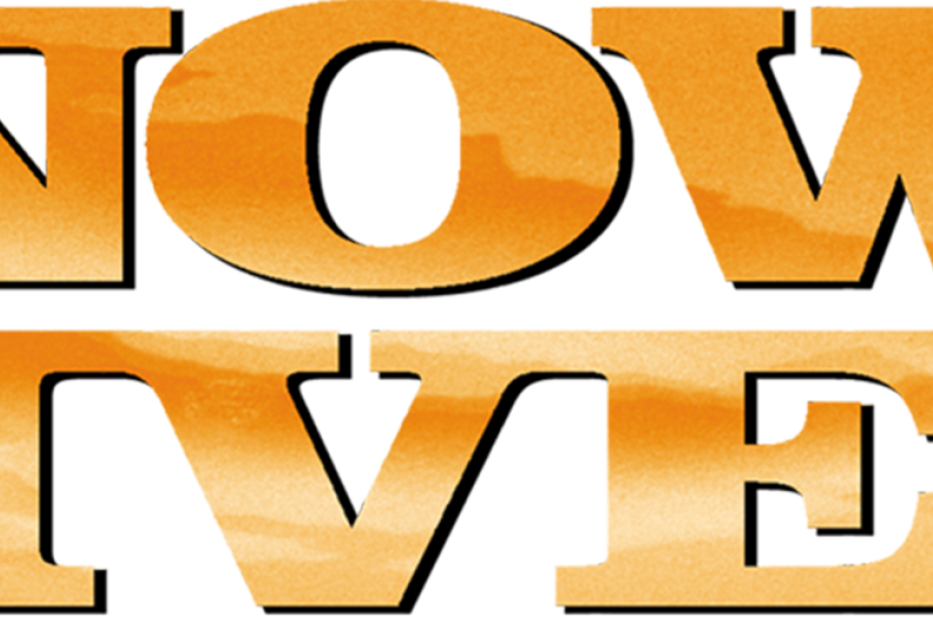 Das Logo für „Snowy River“ in orangefarbener Schrift.