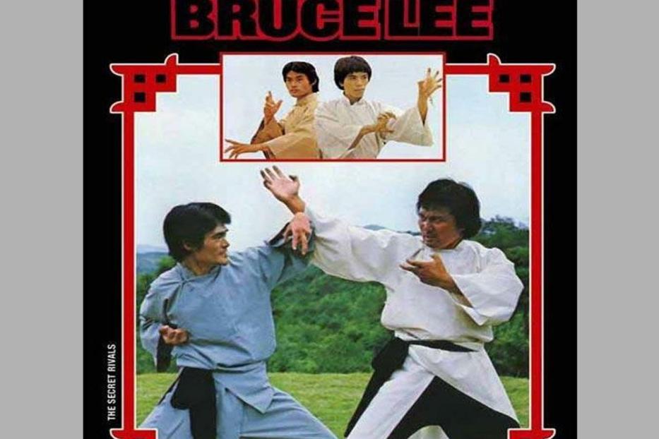 Das Cover des Films „Die Zwillingsbrüder von Bruce Lee“ zeigt zwei Männer im Kampf.