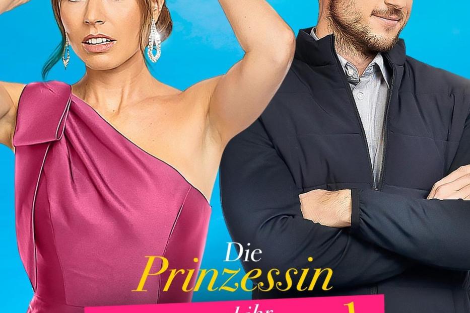 Das Filmplakat für „Die Prinzessin und ihr Bodyguard“ zeigt eine Frau mit Tiara und einen Mann.