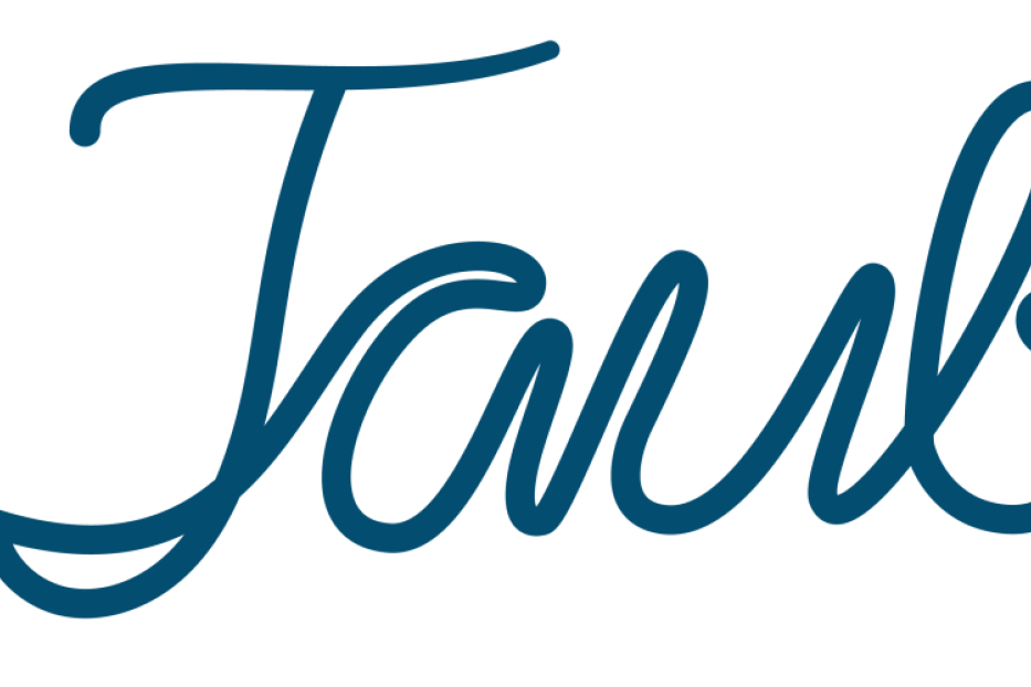 Das stilisierte Logo „El Taubinio“ in blauer Schrift mit einer gelben Babyflasche als Detail.