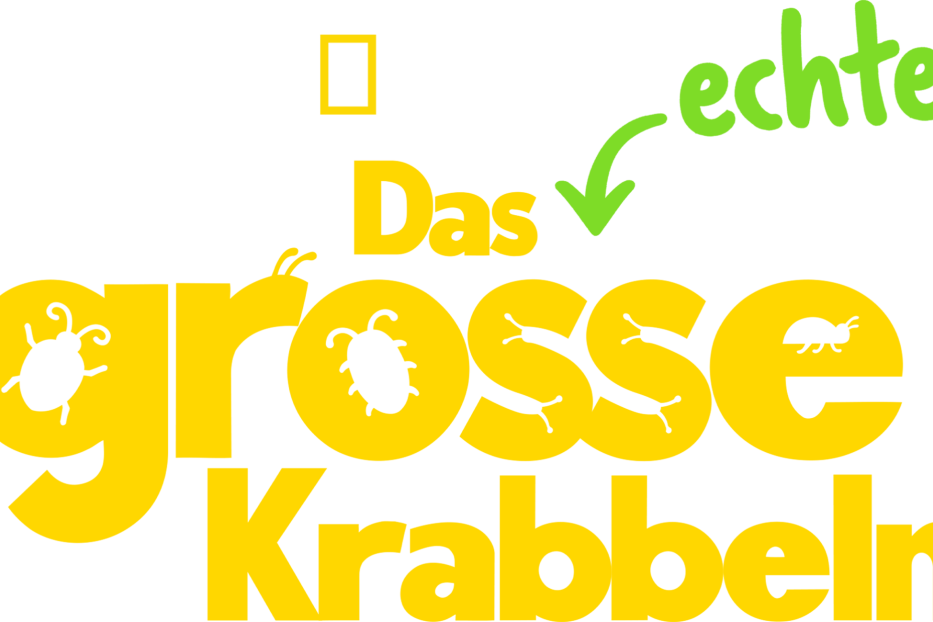 Das Logo von National Geographic „Das grosse Krabbeln“ mit Käfern.