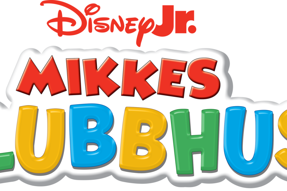 Das Logo von „Mikkis Klubhus+“ auf Disney Jr..