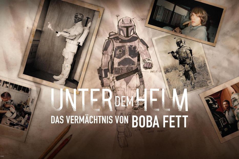 Das Vermächtnis von Boba Fett, dargestellt durch Skizzen und Fotos.