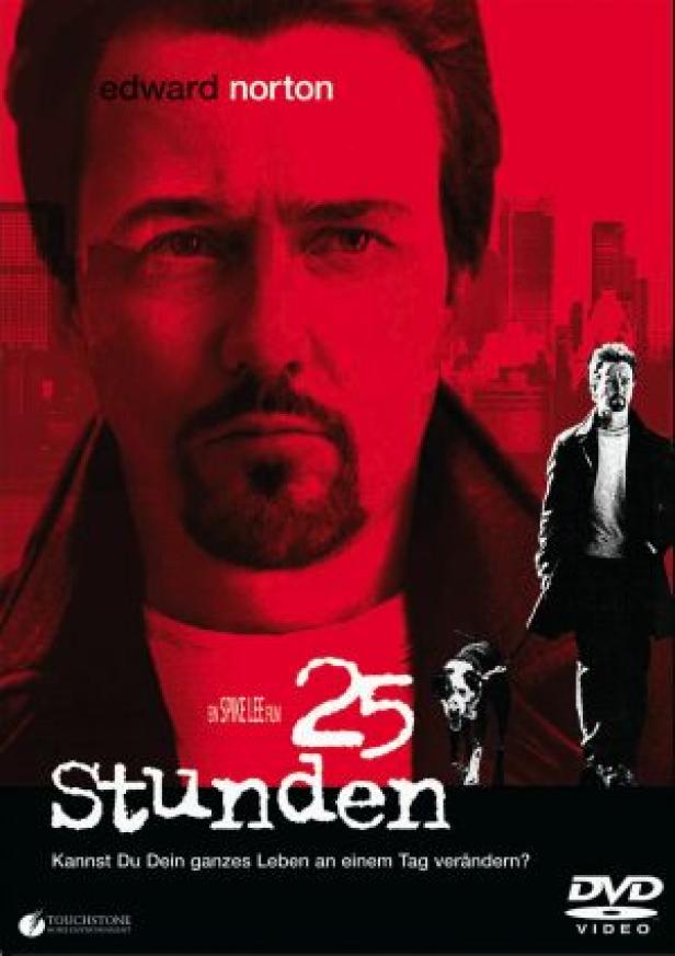 Das Filmplakat für „25 Stunden“ mit Edward Norton in der Hauptrolle.