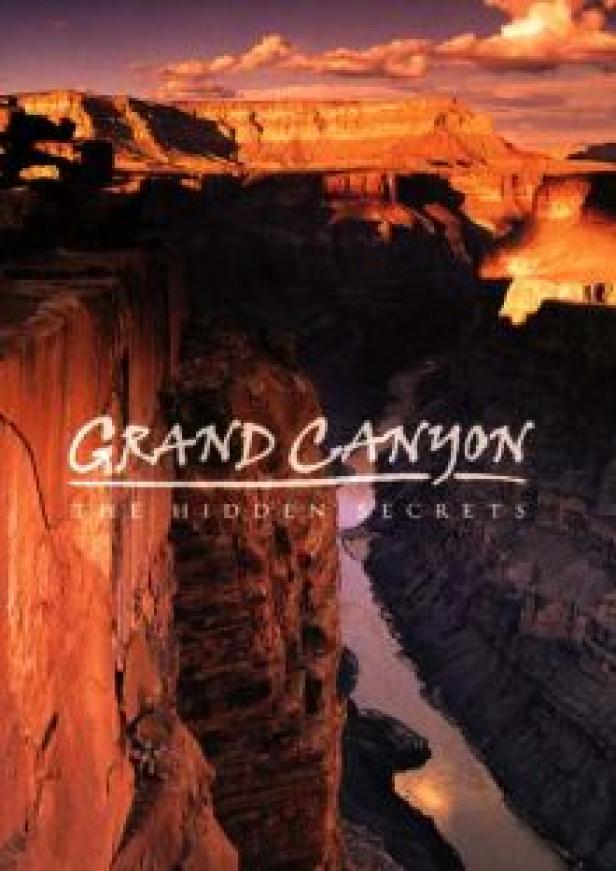 Das Cover des Films „Grand Canyon: The Hidden Secrets“ zeigt eine Ansicht des Grand Canyon.