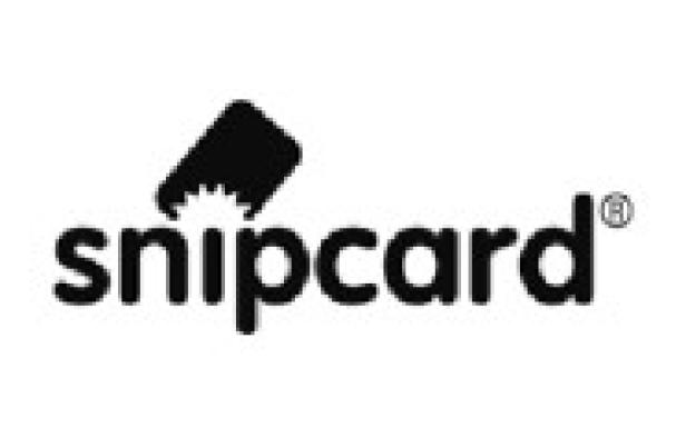 Das Logo von Snipcard mit einer stilisierten Karte und dem Schriftzug „snipcard“.