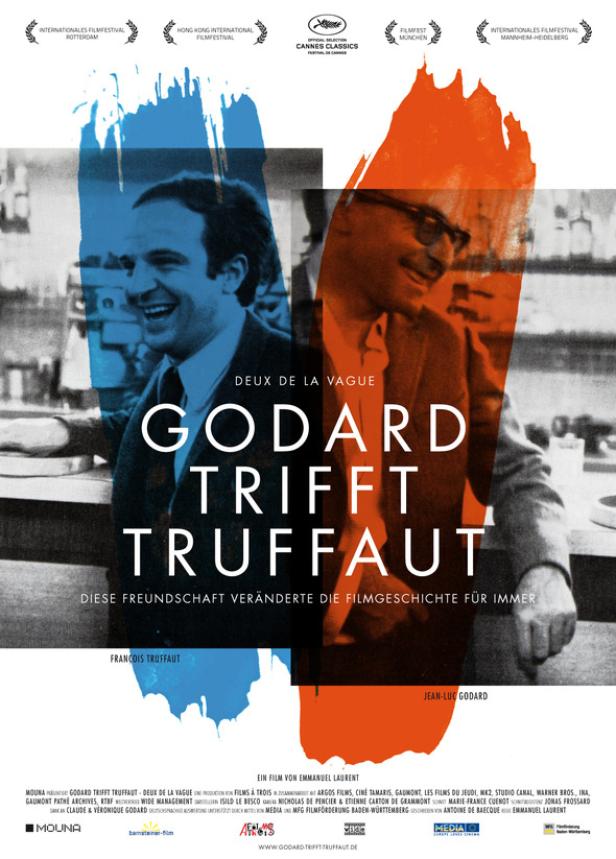 Das Filmplakat zu „Godard trifft Truffaut“ zeigt die beiden Regisseure.