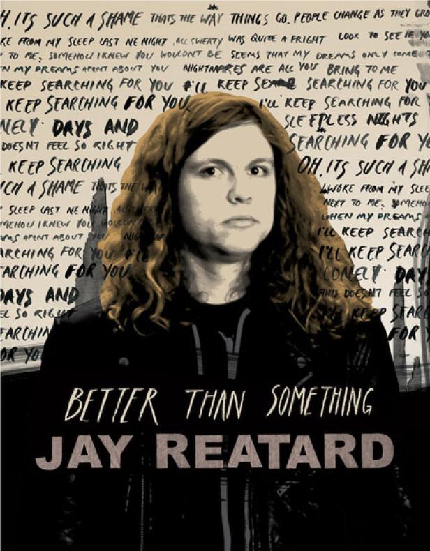 Das Cover des Albums „Better Than Something“ von Jay Reatard mit einem Porträt des Künstlers.