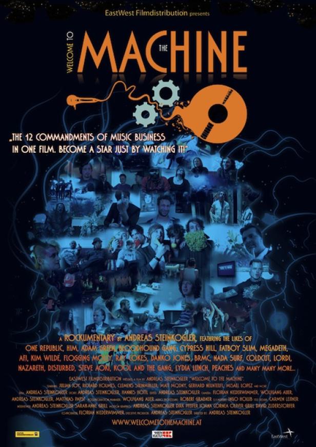 Das Filmplakat für „Welcome to the Machine“, eine Rockumentary von Andreas Steinkogler.