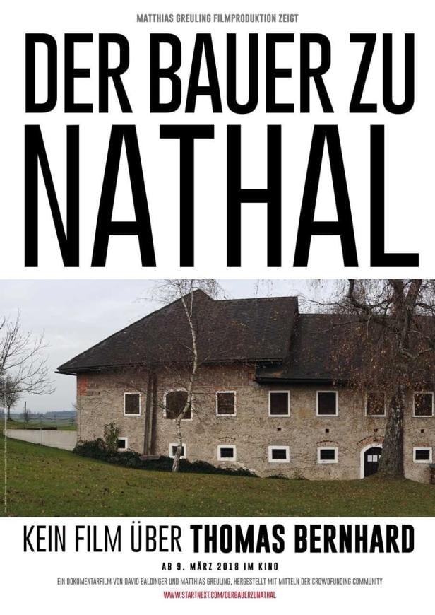 Das Filmplakat für „Der Bauer zu Nathal“ zeigt ein altes Bauernhaus.