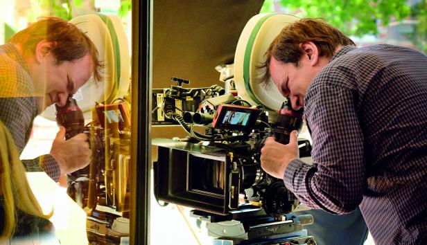 Regisseur Quentin Tarantino am Set von "Once Upon a Time … in Hollywood"