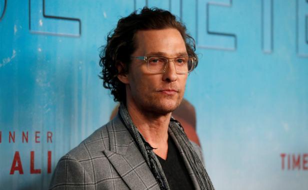 Executive producer McConaughey poses at the premiere for season 3 of the television series "True Detective" in Los Angeles