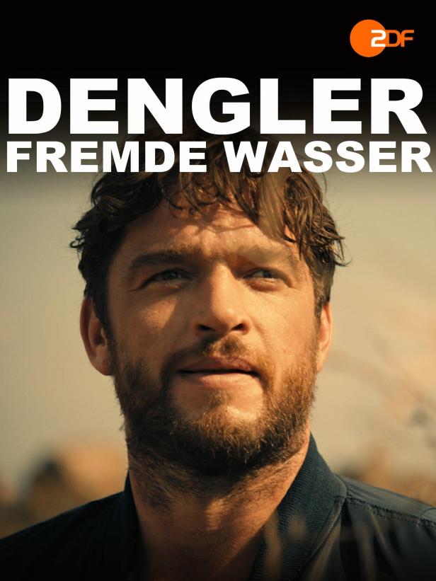Das Filmplakat zu „Dengler: Fremde Wasser“ mit dem Schauspieler Ronald Zehrfeld.