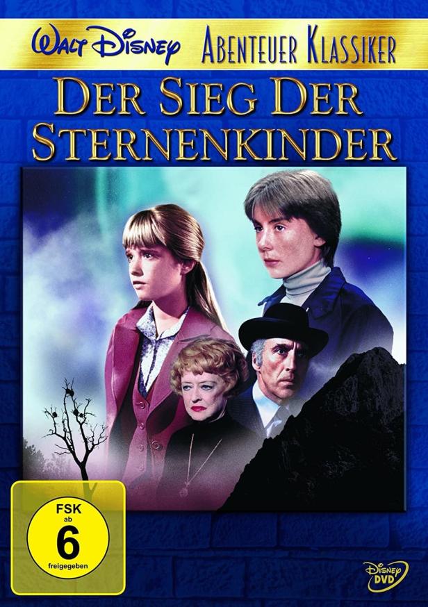 Das DVD-Cover des Walt Disney Films „Der Sieg der Sternenkinder“ mit den Hauptdarstellern.