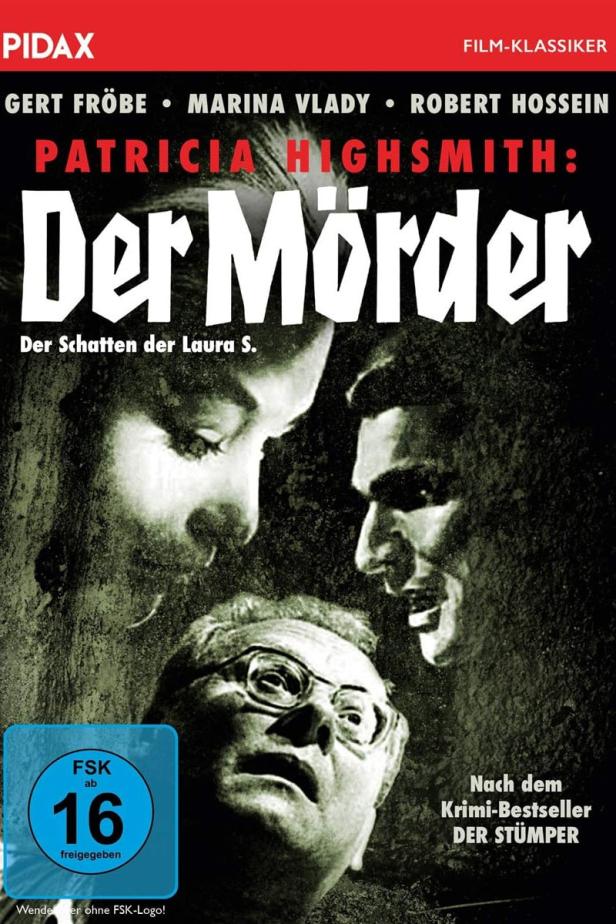 Das Filmplakat für „Der Mörder. Der Schatten der Laura S.“ nach Patricia Highsmith mit Gert Fröbe, Marina Vlady und Robert Hossein.