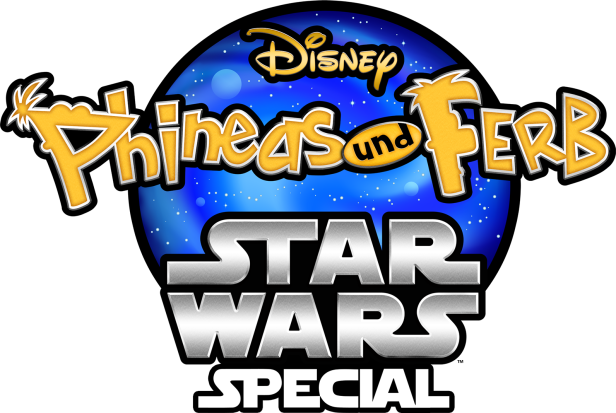 Logo für das „Phineas und Ferb Star Wars Special“ von Disney.