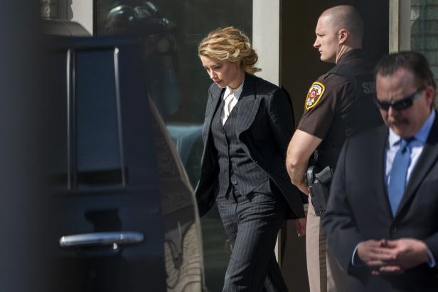 The first day Depp v Heard at the Fairfax County Courthouse