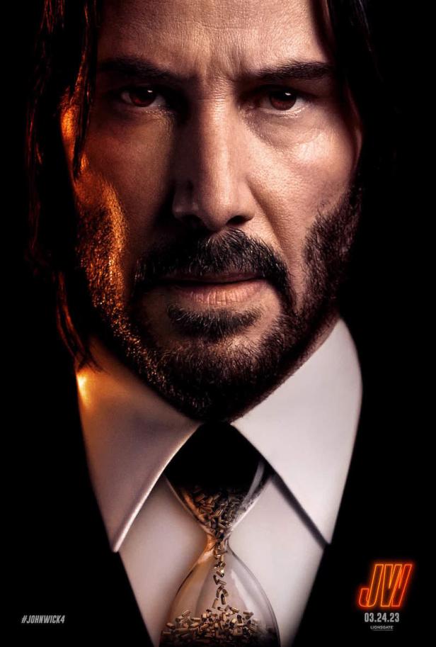 Keanu Reeves auf Poster zu "John Wick 4"