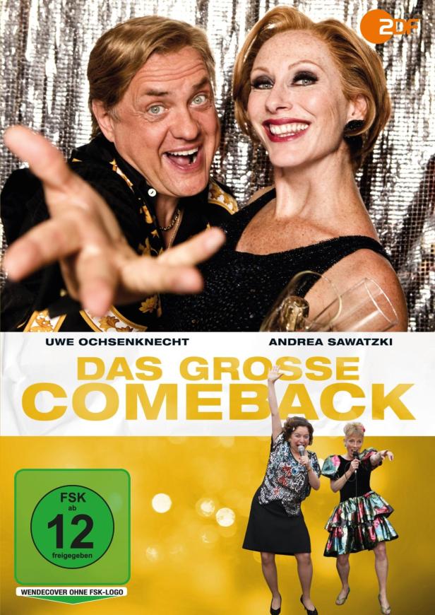 Das Filmplakat zu „Das Grosse Comeback“ mit Uwe Ochsenknecht und Andrea Sawatzki.