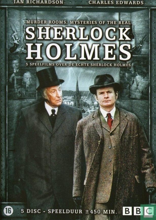 Das Cover der DVD „Sherlock Holmes“ mit Ian Richardson und Charles Edwards.