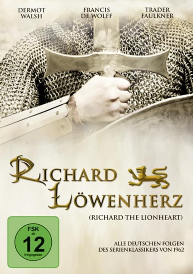 Das Cover von „Richard Löwenherz“ zeigt einen Ritter in Kettenhemd mit Schwert.