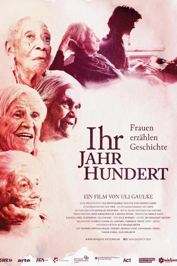 Das Filmplakat zeigt mehrere ältere Frauen für den Film „Ihr Jahrhundert“.