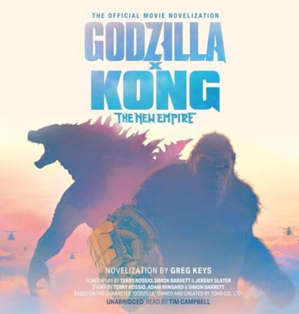 Das Cover der Romanfassung von „Godzilla x Kong: The New Empire“ zeigt Godzilla und Kong.