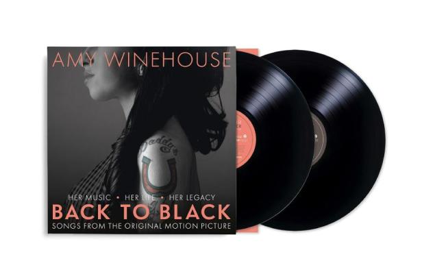 Das Album „Back to Black“ von Amy Winehouse auf Schallplatte.