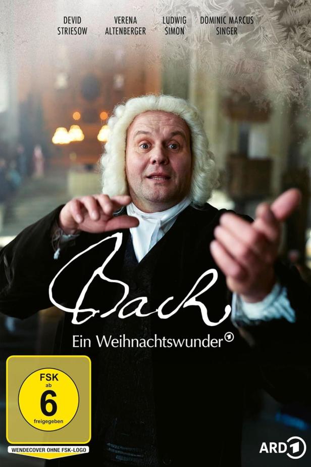 Das Filmplakat für „Bach – Ein Weihnachtswunder“ zeigt David Striesow als Johann Sebastian Bach.