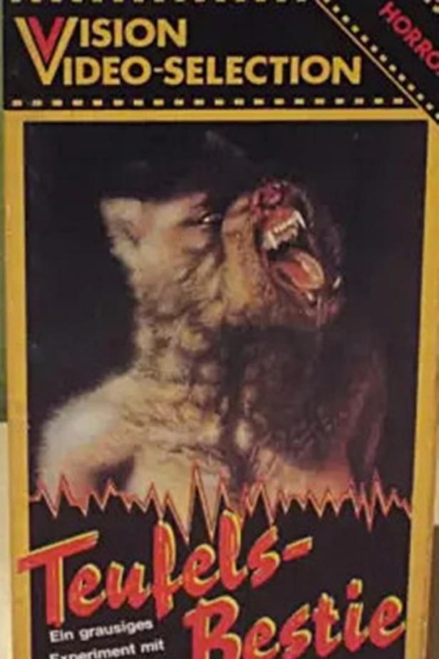 Das Cover des Horrorfilms „Teufels-Bestie“ zeigt einen Wolf und ein reißendes Tier.