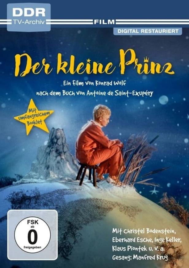 Das Cover des Films „Der kleine Prinz“ von Konrad Wolf nach dem Buch von Antoine de Saint-Exupéry.