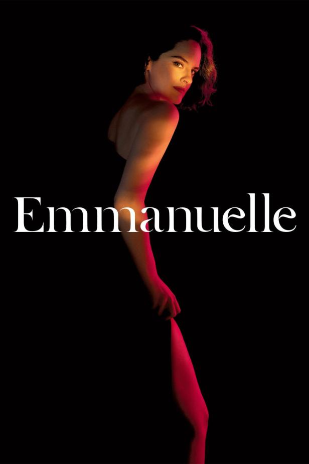 Das Filmplakat für „Emmanuelle“ zeigt eine Frau im roten Licht.