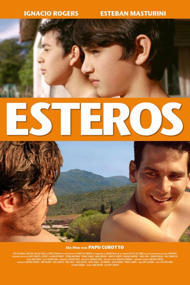 Das Filmplakat für „Esteros“ zeigt Ignacio Rogers und Esteban Masturini.