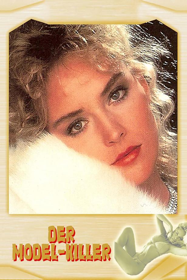 Das Cover des Films „Der Model-Killer“ zeigt eine blonde Frau mit rotem Lippenstift.
