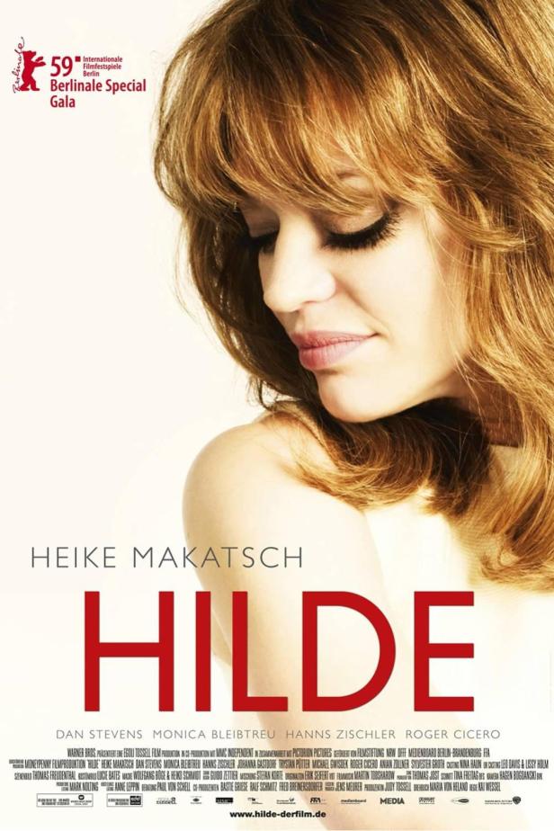 Das Filmplakat für „Hilde“ mit Heike Makatsch in der Titelrolle.