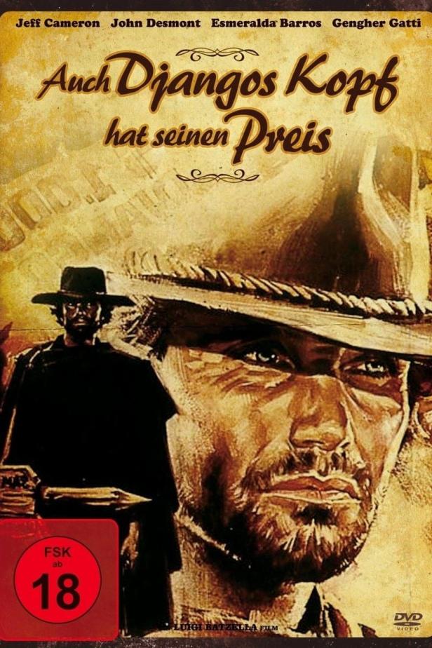 Das Filmplakat für „Auch Djangos Kopf hat seinen Preis“ zeigt zwei bewaffnete Männer.
