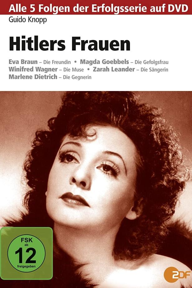 Das DVD-Cover der Dokumentation „Hitlers Frauen“ zeigt ein Porträt von Marlene Dietrich.