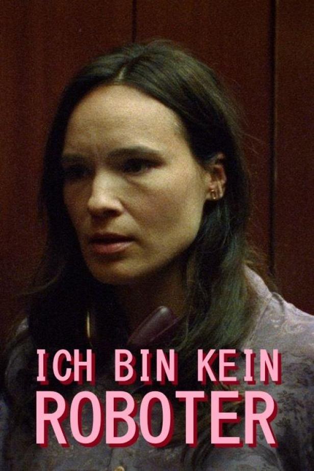 Das Filmplakat für „Ich bin kein Roboter“ zeigt eine Frau mit dunklen Haaren.