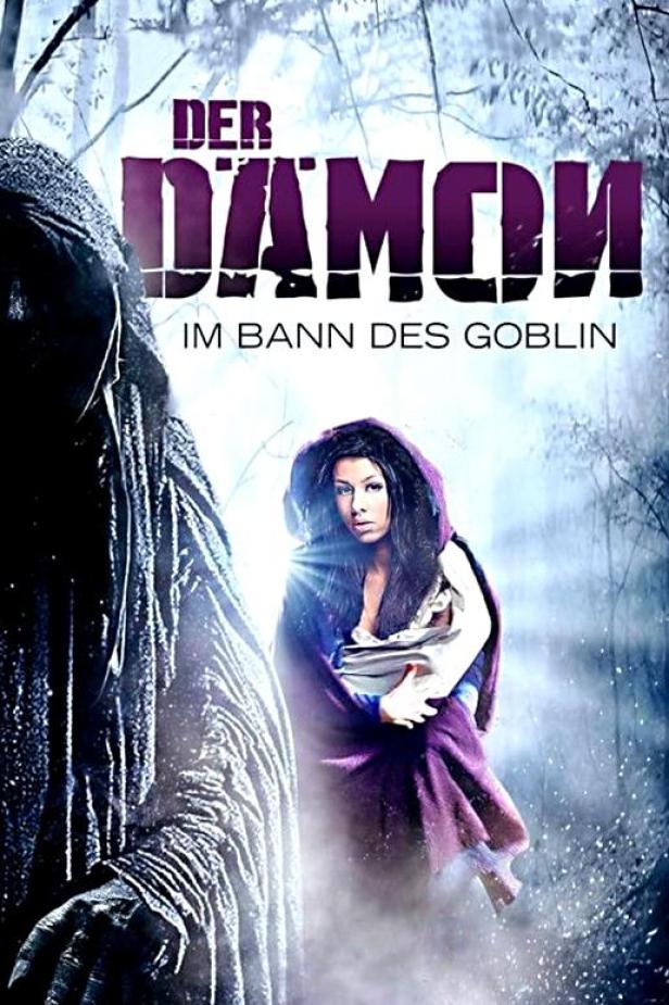 Das Filmplakat für „Der Dämon – Im Bann des Goblin“ zeigt eine Frau und eine dunkle Gestalt.