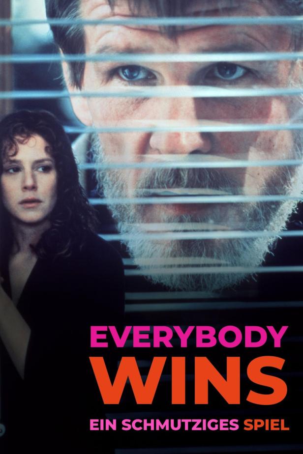 Das Filmplakat für „Everybody Wins“ zeigt Debra Winger und Nick Nolte.