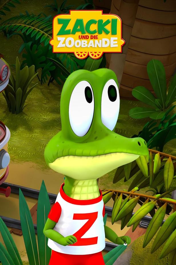 Der grüne Zeichentrick-Alligator Zacki aus „Zacki und die Zoobande“.