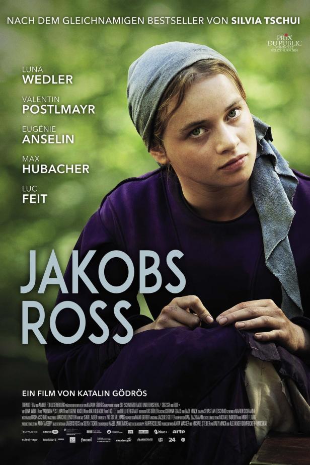 Das Filmplakat für „Jakobs Ross“ zeigt Luna Wedler, die in dem Film mitspielt.