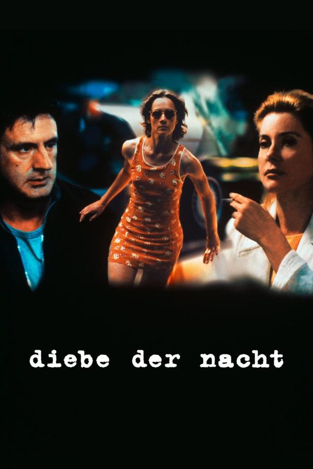 Das Filmplakat für „Diebe der Nacht“ zeigt Robert De Niro, Nastassja Kinski und Catherine Deneuve.