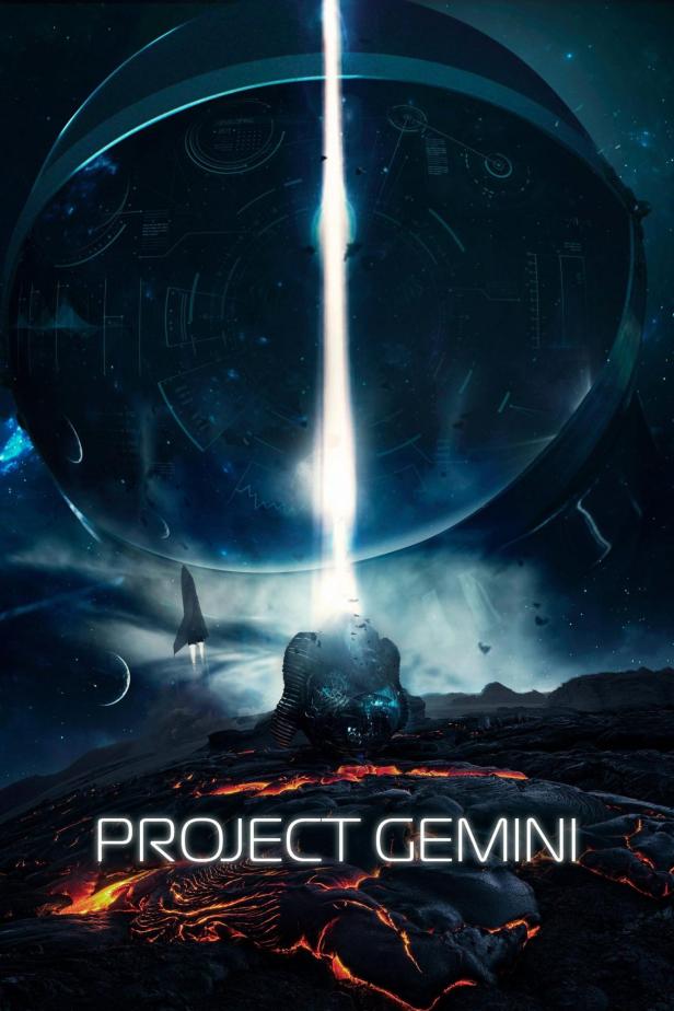 Das Cover für „Project Gemini“ zeigt eine futuristische Szene mit Lava und einem Raumschiff.